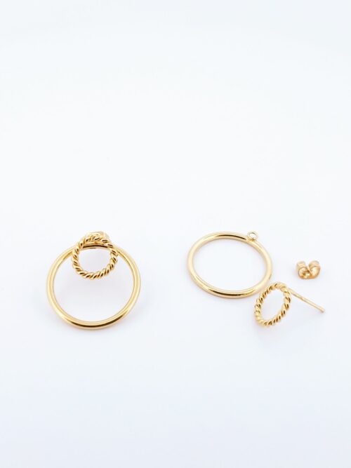 Boucles d'oreilles plaquées or 3 microns - 153