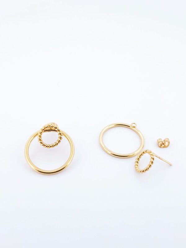 Boucles d'oreilles plaquées or 3 microns - 153