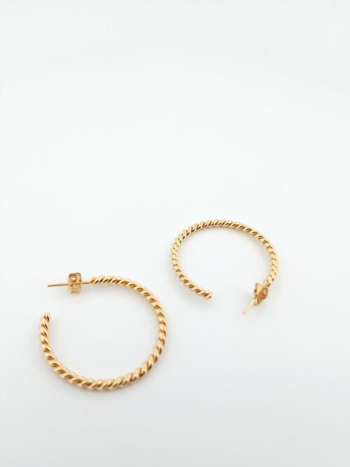 Boucles d'oreilles plaquées or 3 microns - 154