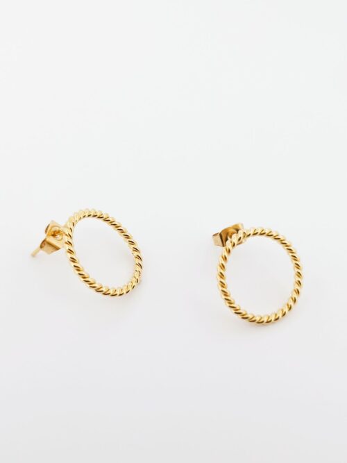 Boucles d'oreilles plaquées or 3 microns - 156