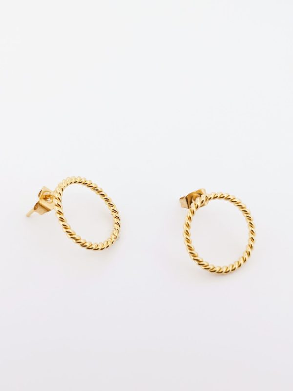 Boucles d'oreilles plaquées or 3 microns - 156