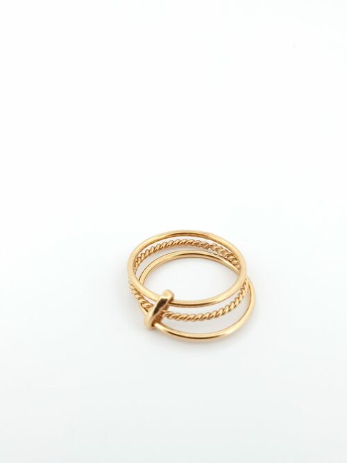 Bague plaquée or 3M- 165