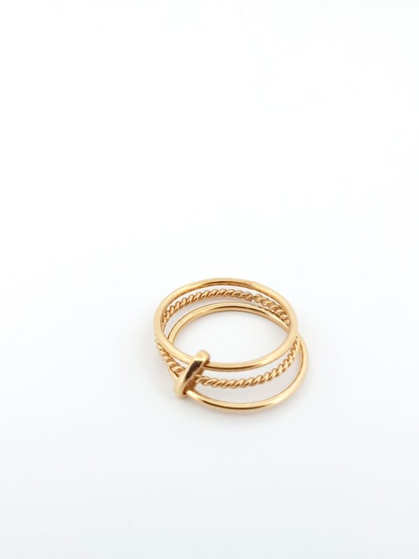 Bague plaquée or 3M- 165